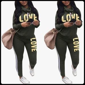 2 piece “Love” outfit